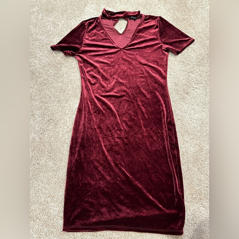 Red Velvet Mini Dress size Small